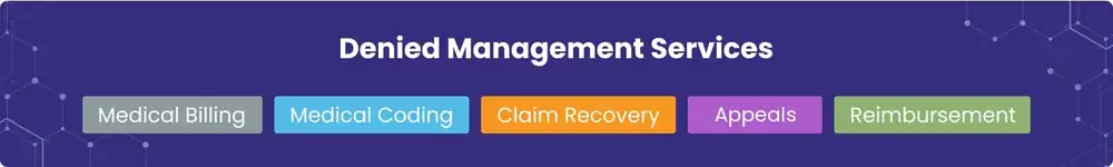 Denial management service tabs